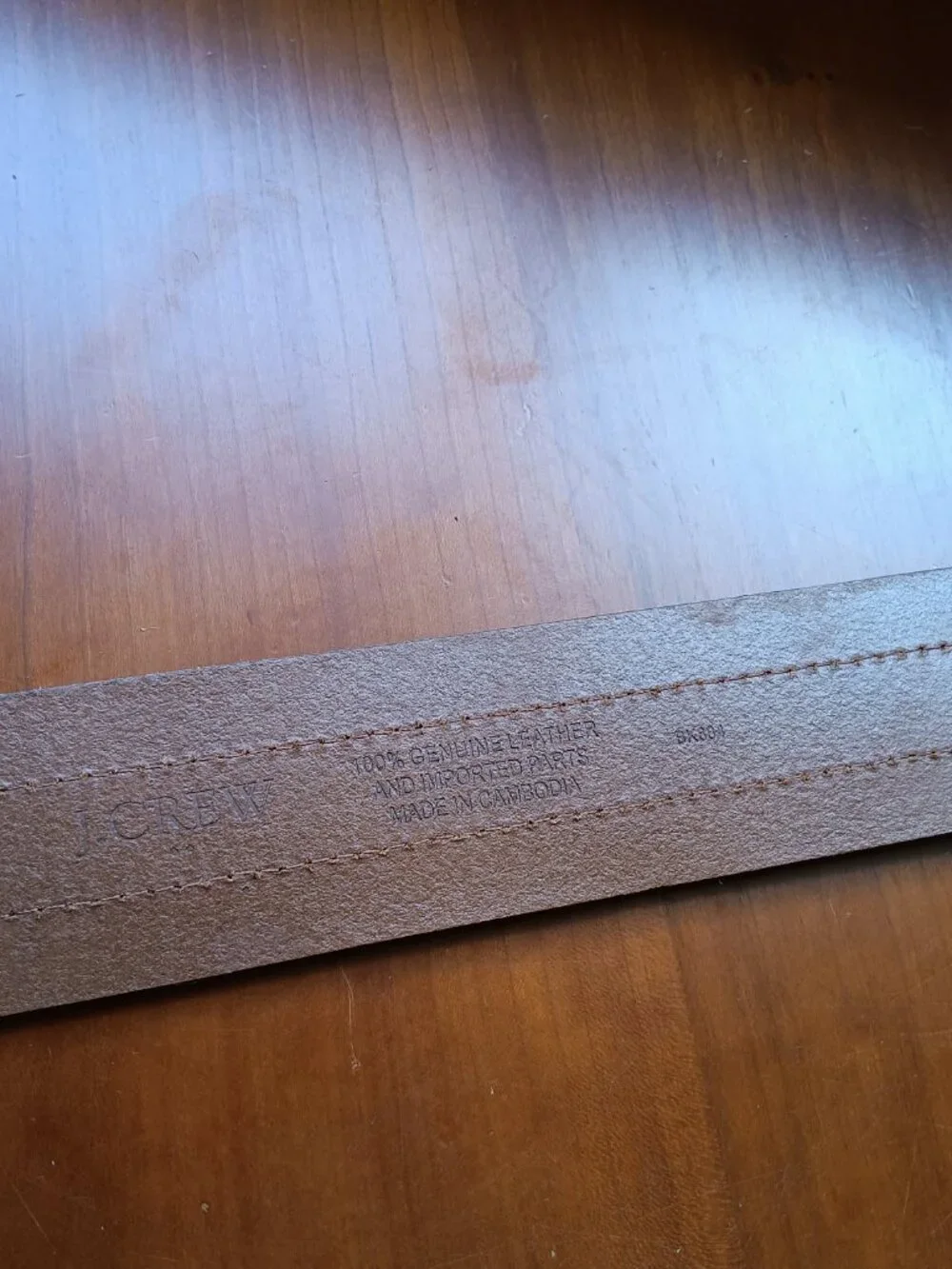 J. Crew Tapered Light Brown Leather Belt Size S/M - Picture 4 of 9